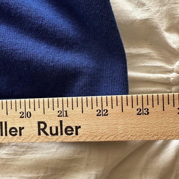 Susan Graver Women's Cold Shoulder Knit Top Size 2X Blue Keyhole Neckline - Picture 7 of 10